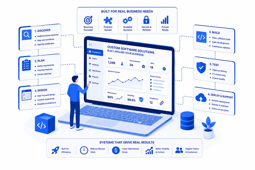 Custom Software Development for Businesses That Need Systems Built Around Reality