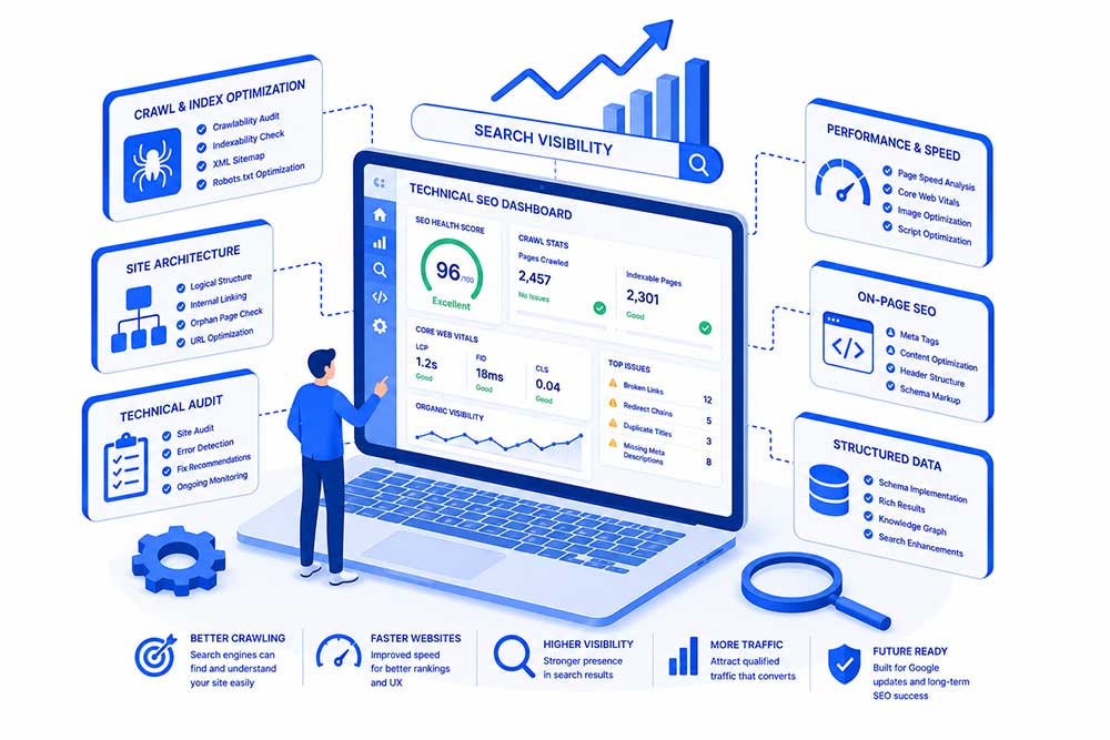 Technical SEO Services Built on Structure, Speed, and Search Visibility