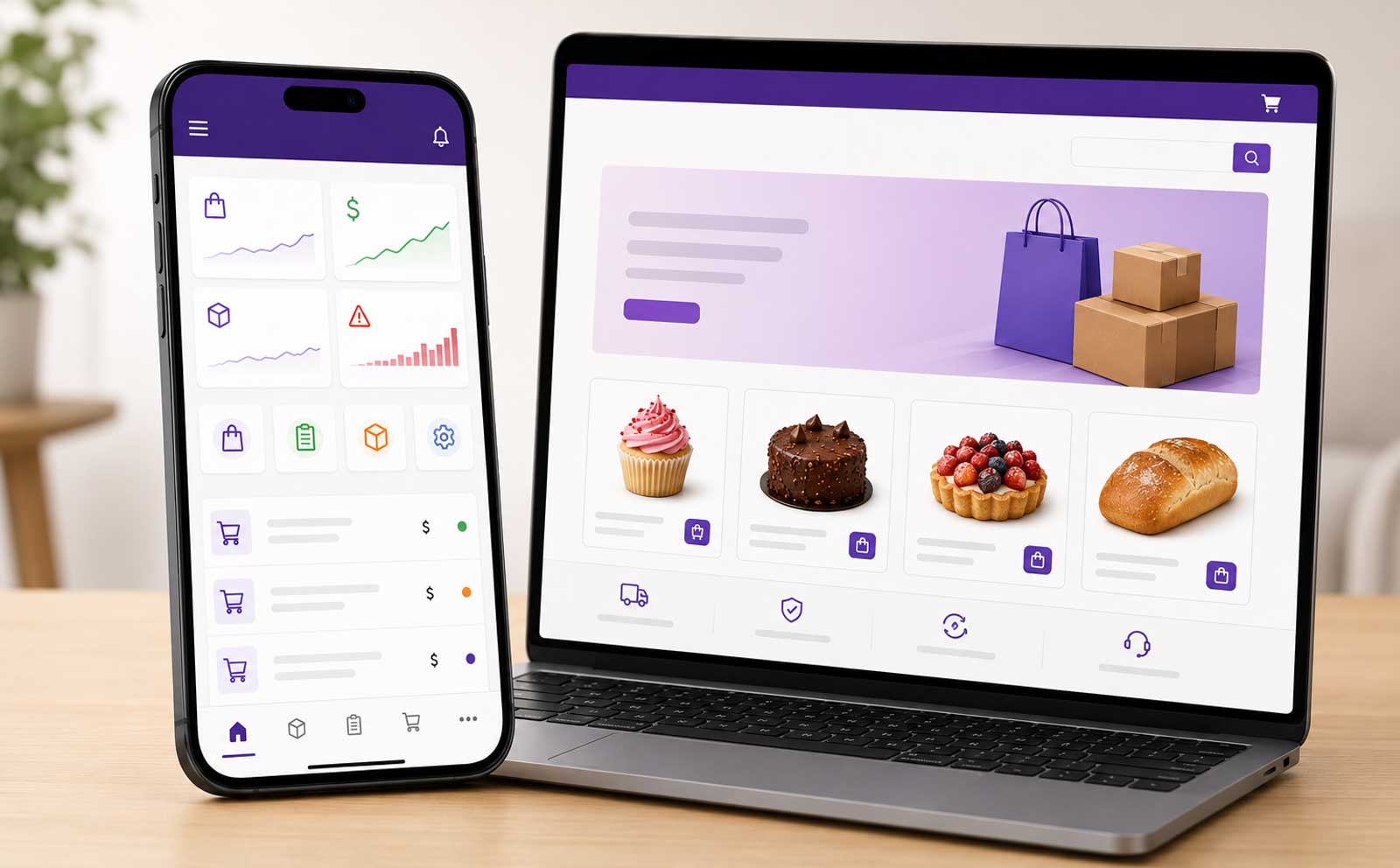 Custom WooCommerce mobile app for inventory and order management